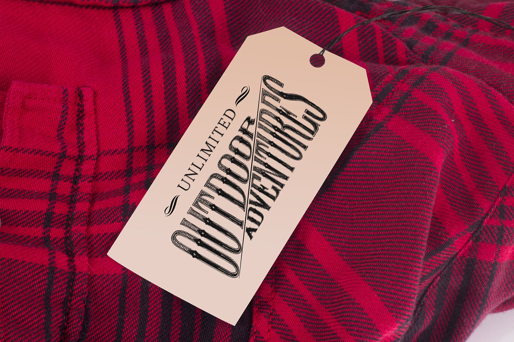 服装标签吊牌设计样机模板 Apparel Label Tag Mock Up插图(3)