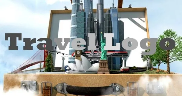 3D立体行李箱动画旅行主题像素设计精选AE模板 Travel Suitcase