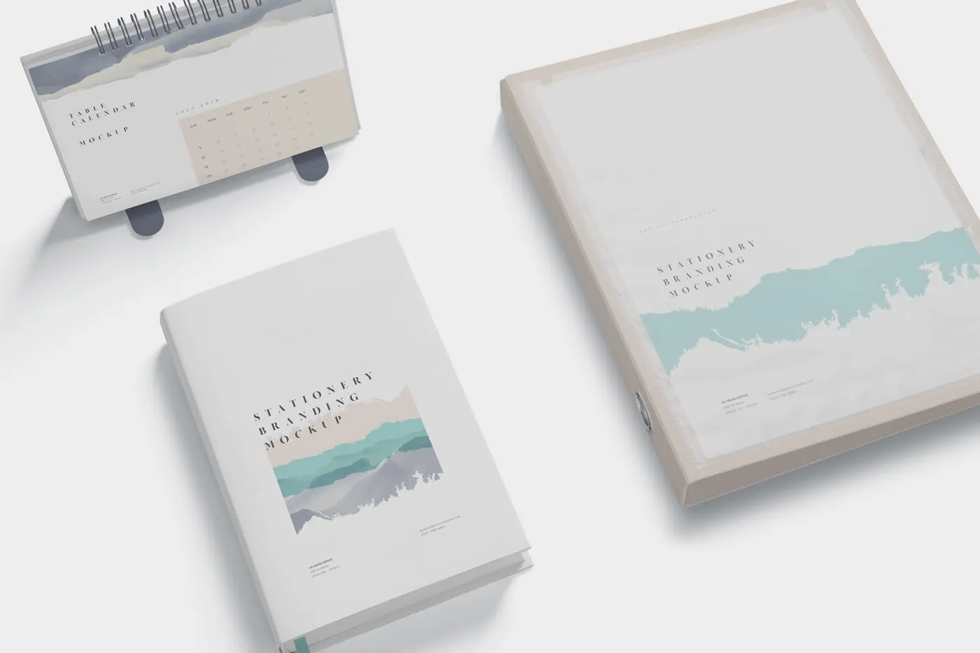 企业品牌VI设计预览办公用品样机模板 Stationery Branding Mockup Scenes插图(2)