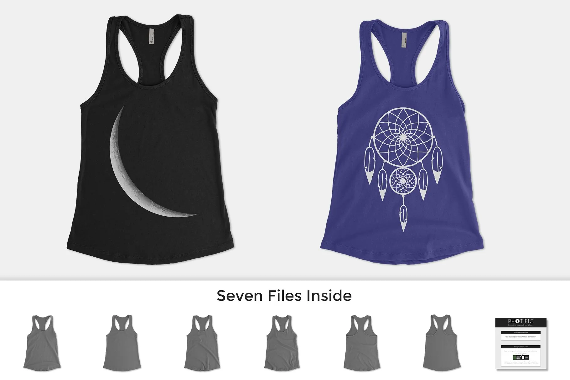 运动背心样机模板 Next Level 1533 Ideal Racerback Tank插图(3)