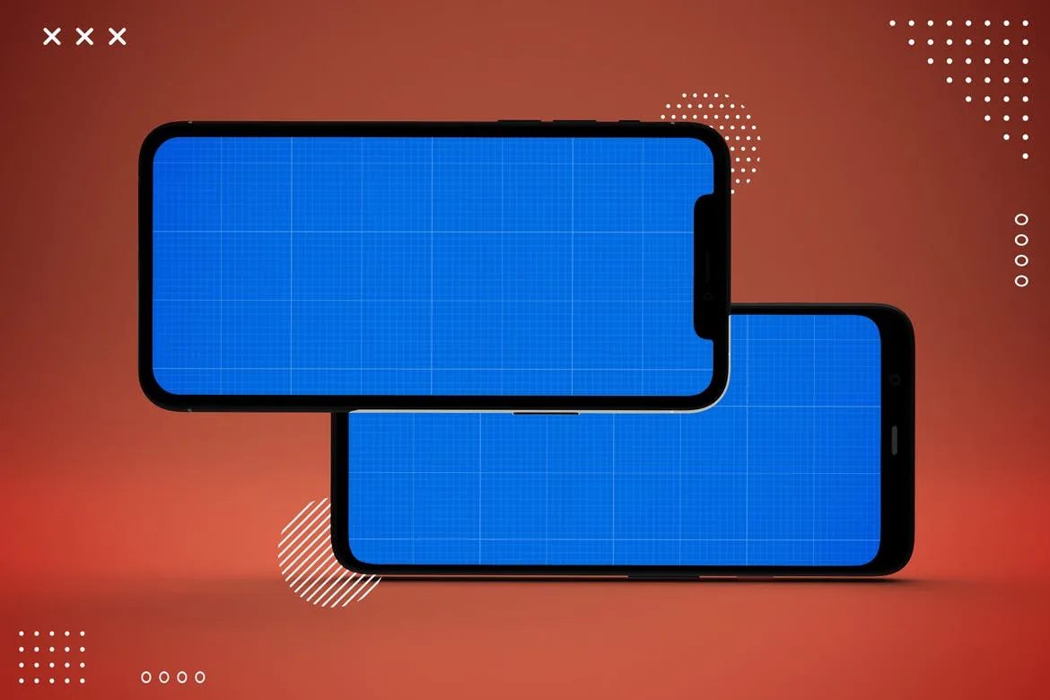 iOS&Android应用UI设计演示素材库精选样机模板 Abstract IOS & Android Mockup V.2插图(11)