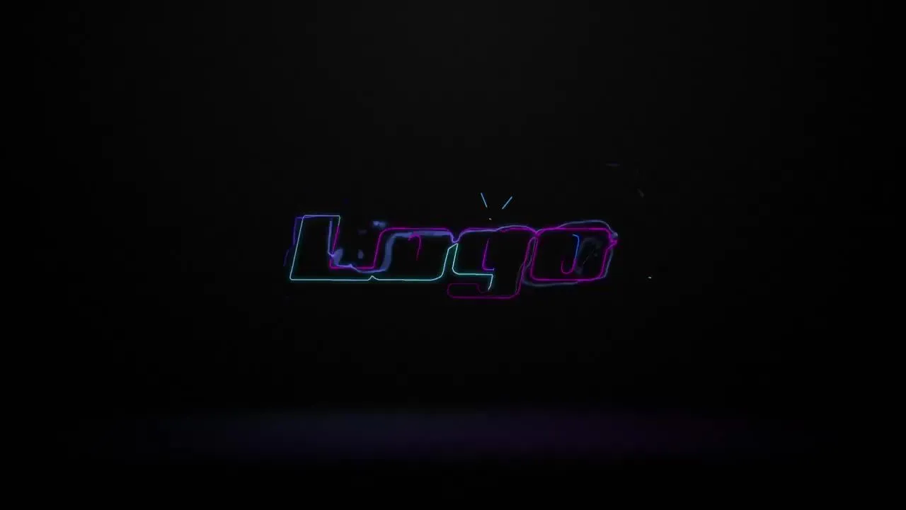 快速华丽能源标志像素设计精选AE模板