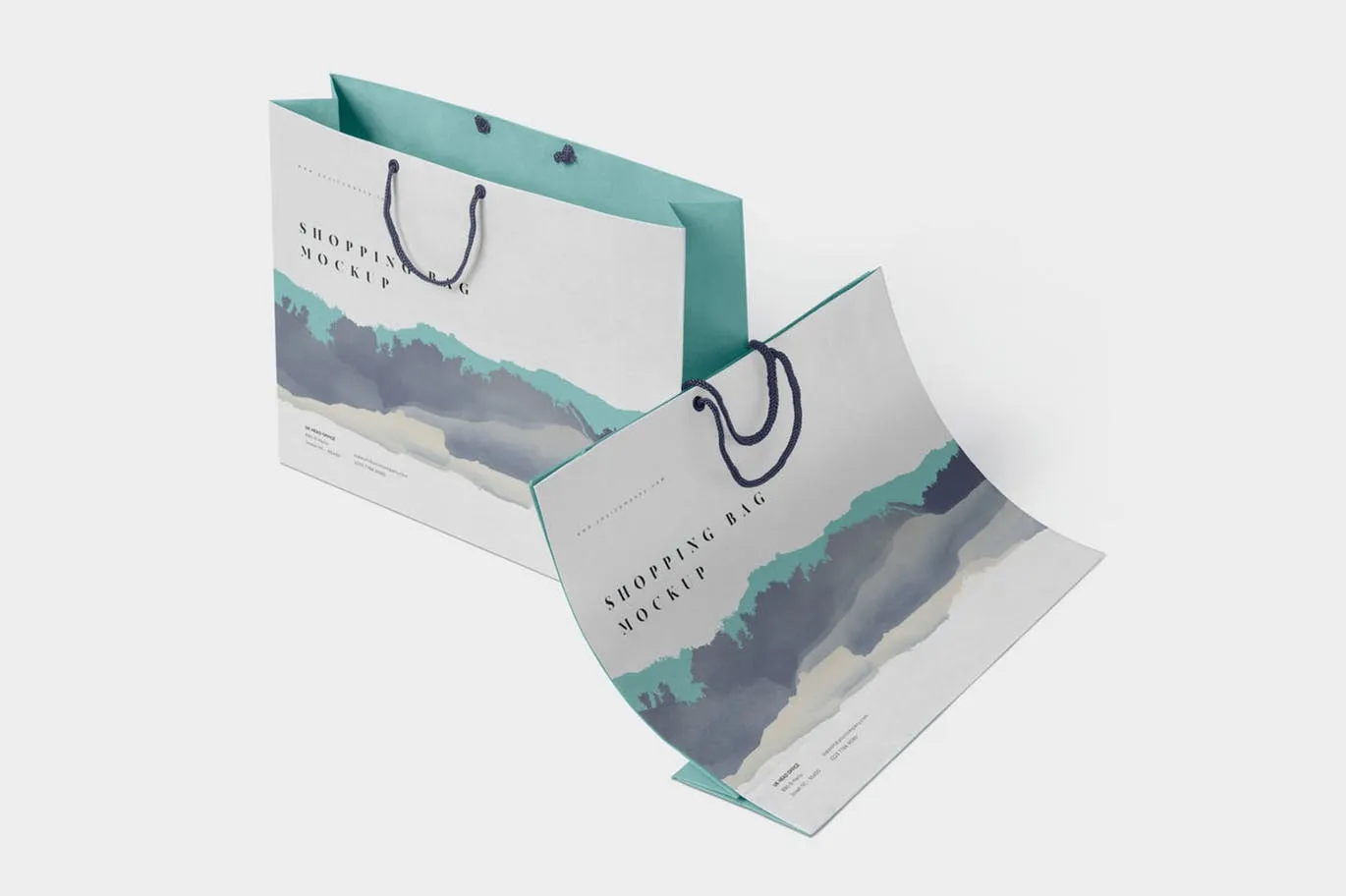 5个高品质的时尚高端吸引人的房地产手提袋购物袋包装设计VI样机展示模型mockups插图(2)