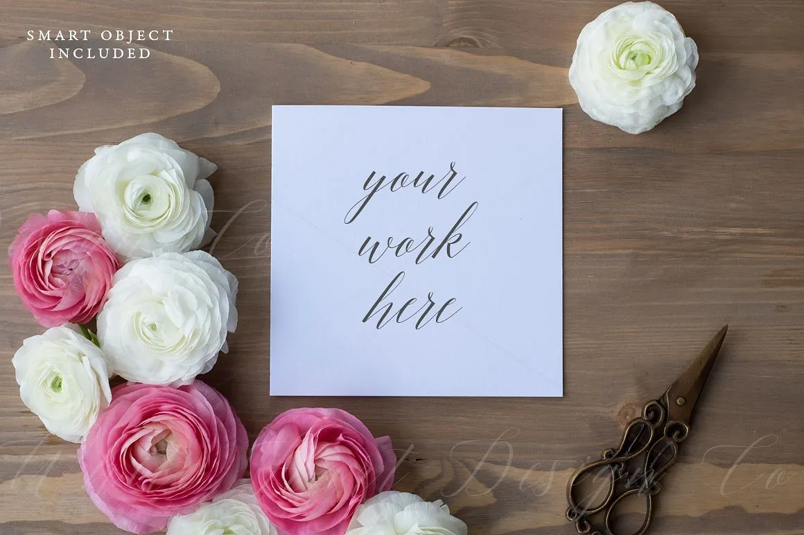 极简方块样式便签便条模板 SALE! Styled square card mockup插图