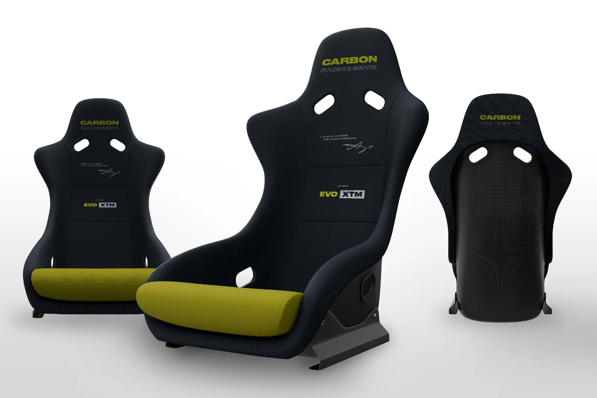 玻璃纤维赛车座椅工业设计图像素设计精选 Fiberglass Racing Seat Mockups