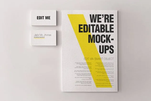 简约优雅企业文具套装样机模板 Elegant Mock-ups Bundle – Business Corporate ID插图(12)