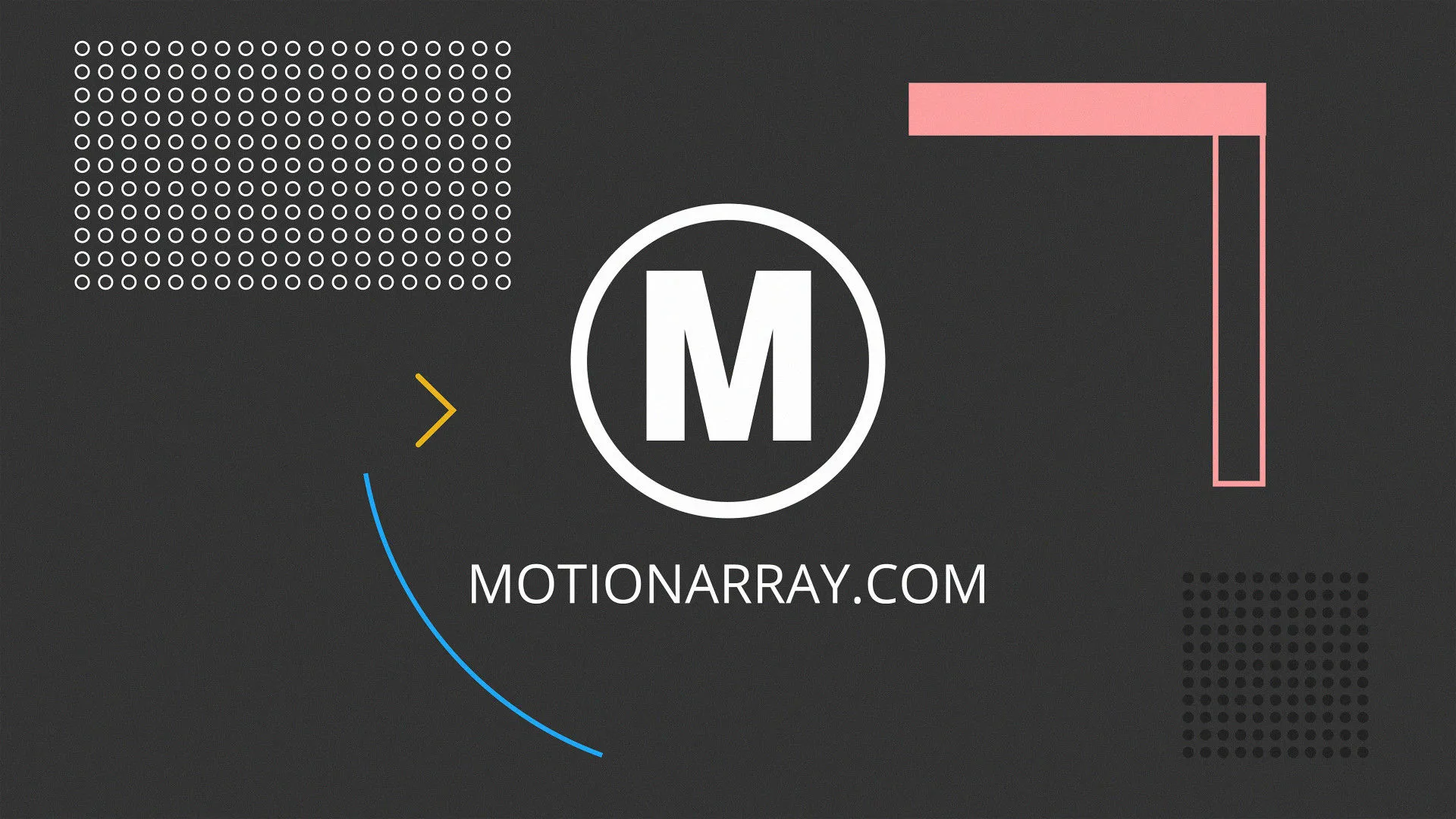 小故障形状徽标像素设计精选AE模板