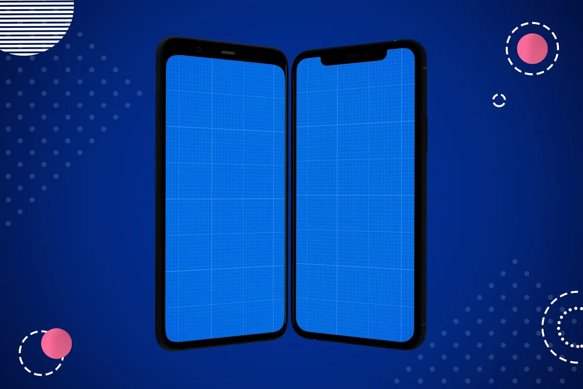 iOS&Android应用UI设计演示素材库精选样机模板 Abstract IOS & Android Mockup V.2插图(8)