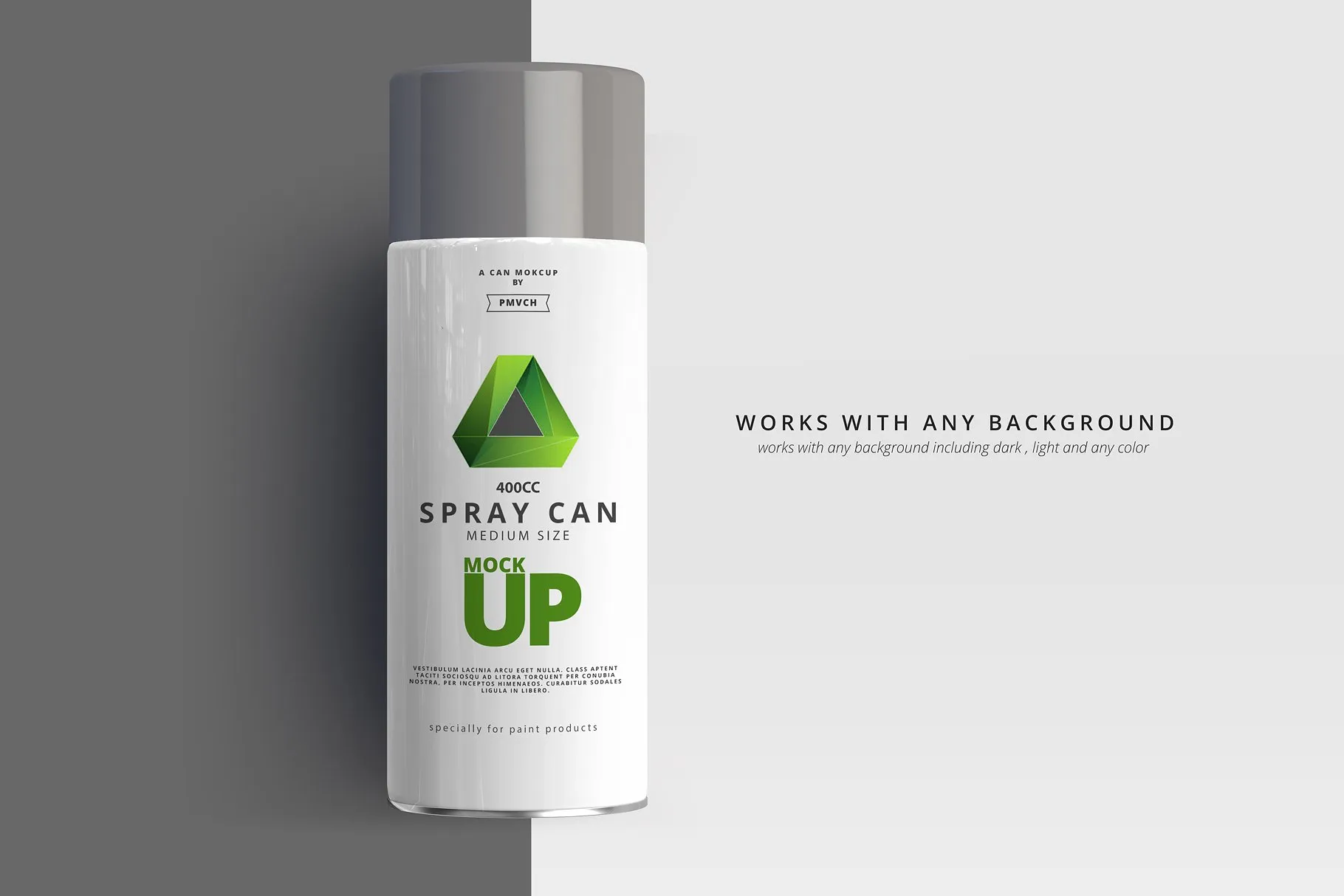 中等尺寸的喷雾罐展示样机 Spray Can Mockup – Medium Size [psd]插图(9)