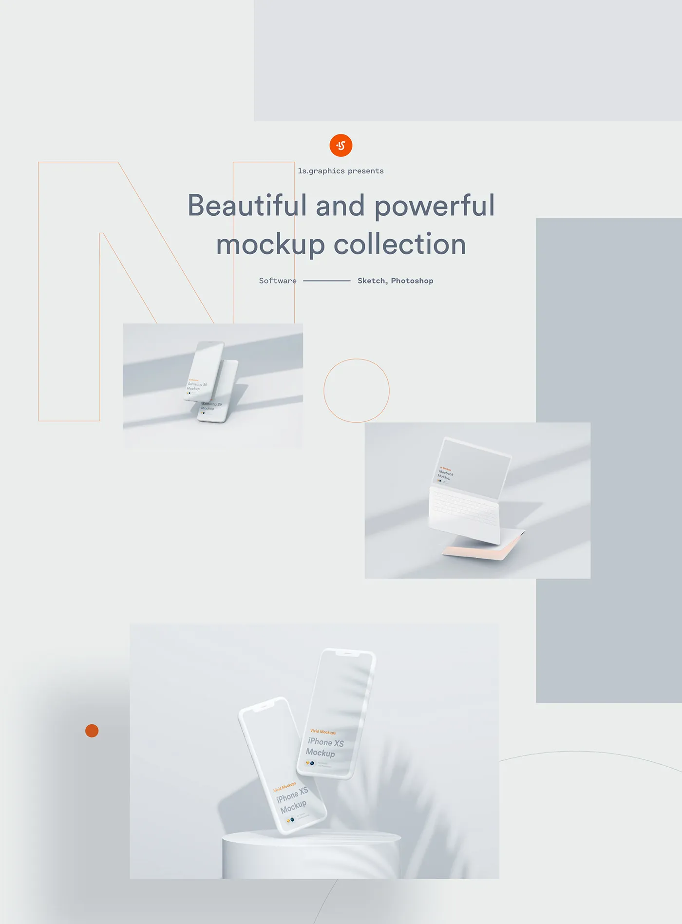 超级高清Apple设备样机套装N.mockups[LS出品, for Sketchamp;PS]