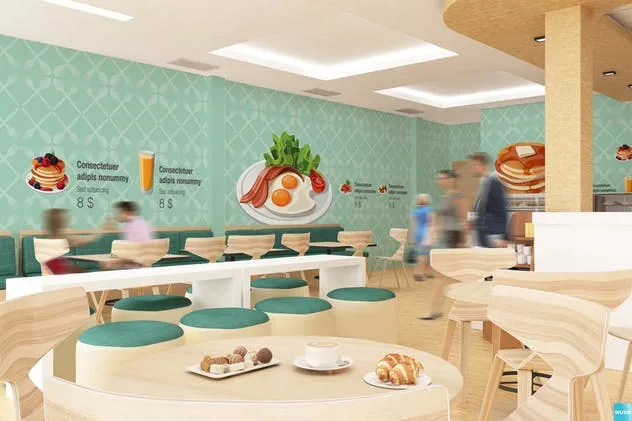 快餐店餐厅广告招牌商标样机 The Mockup Branding For Fast Food Outlets插图(4)