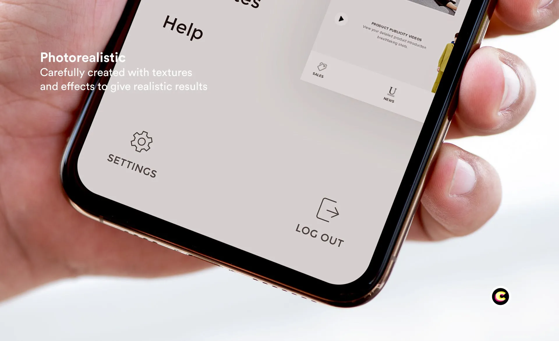 iPhone手机APP界面设计局部展示素材库精选样机 iPhone App Mockups插图(2)
