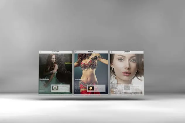 3D平板电脑屏幕网站设计演示样机 3D Tablet Screen Mockups插图(5)