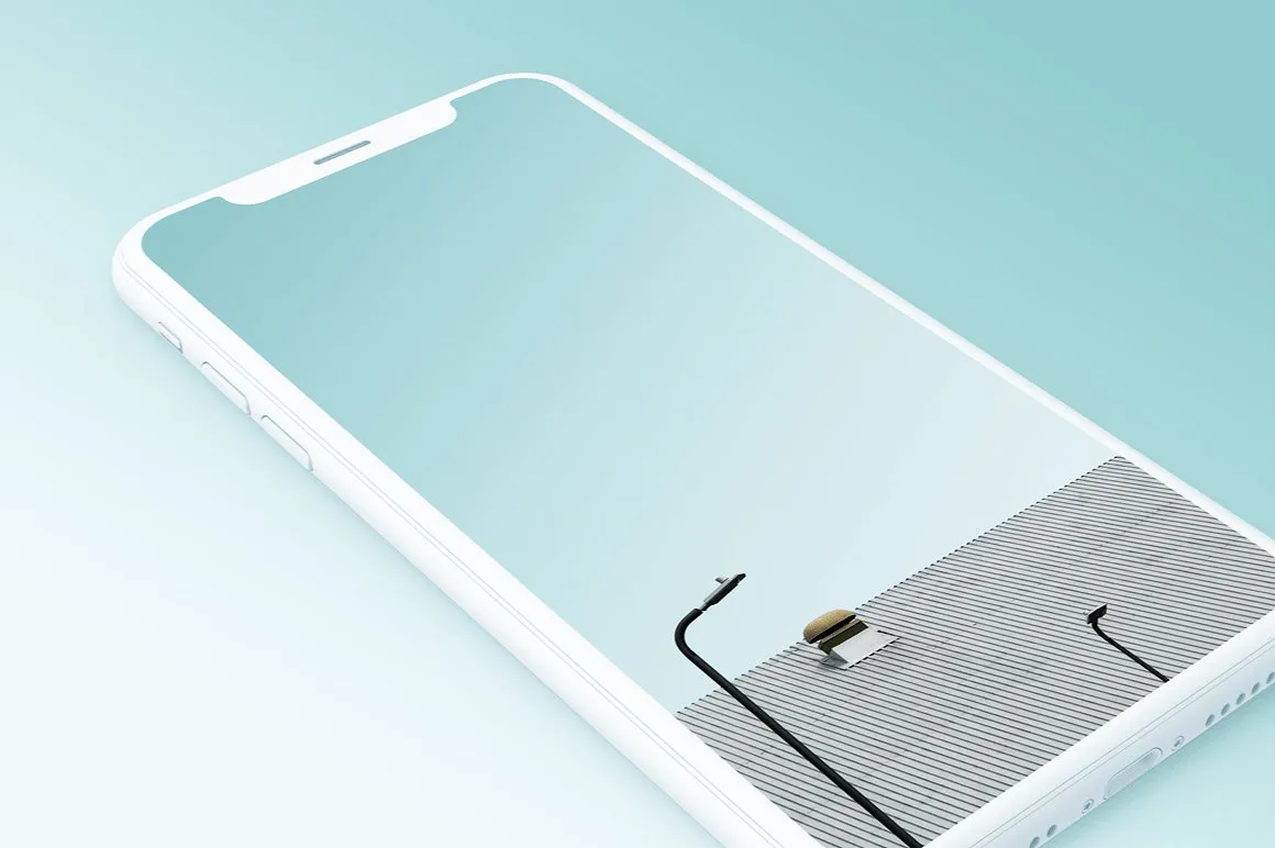 素材库下午茶：7款最受欢迎的iPhone X Clay模型 Mockups插图(5)