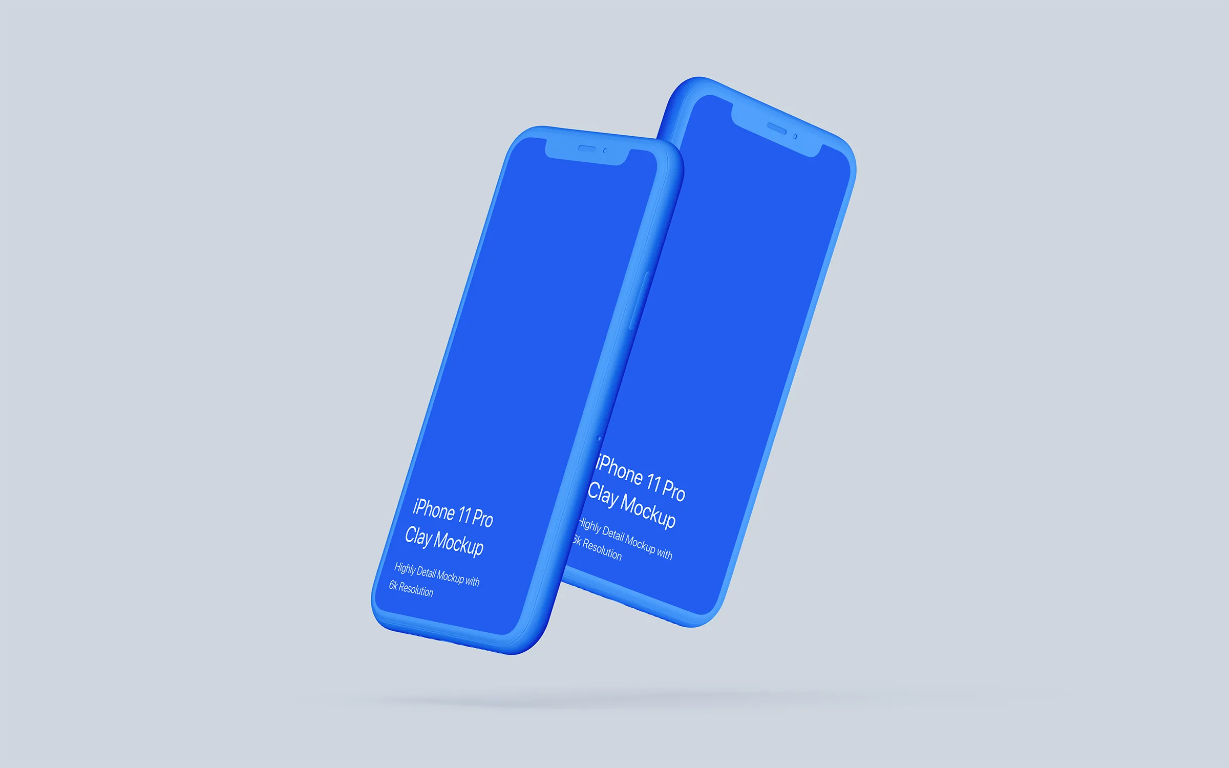 黏土材质iPhone 11 Pro智能手机素材库精选样机 Clay iPhone 11 Pro Mockup – Clay Mockup Scenes插图(2)