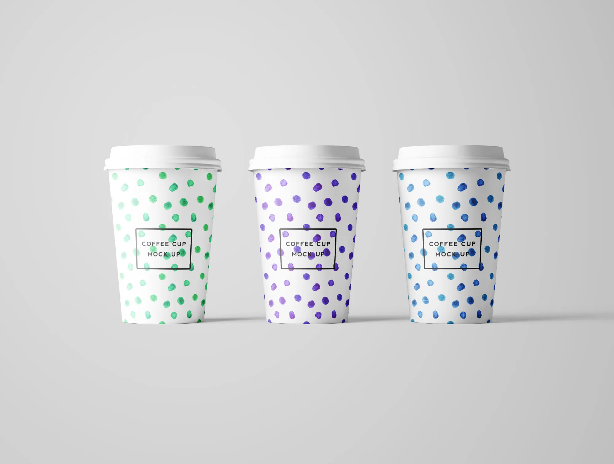 7个咖啡纸杯设计图PSD样机模板 7 PSD Coffee Cup Mockups插图(5)