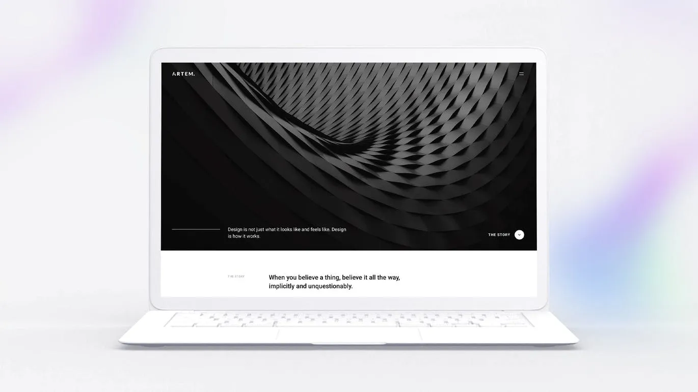 白色超极本笔记本电脑样机模板 White Laptop Mockup插图(5)