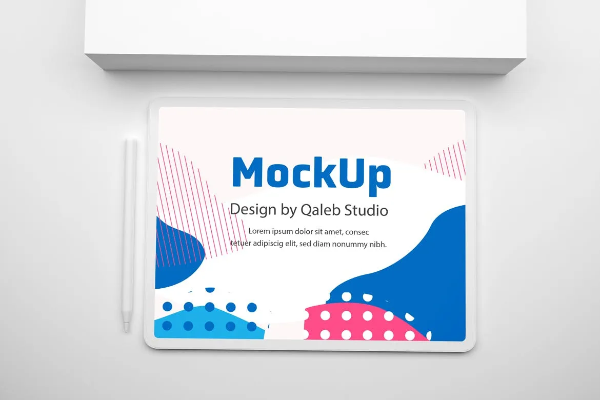 简约风格背景iPad Pro平板电脑素材库精选样机模板v2 Clean iPad Pro V.2 Mockup插图(6)