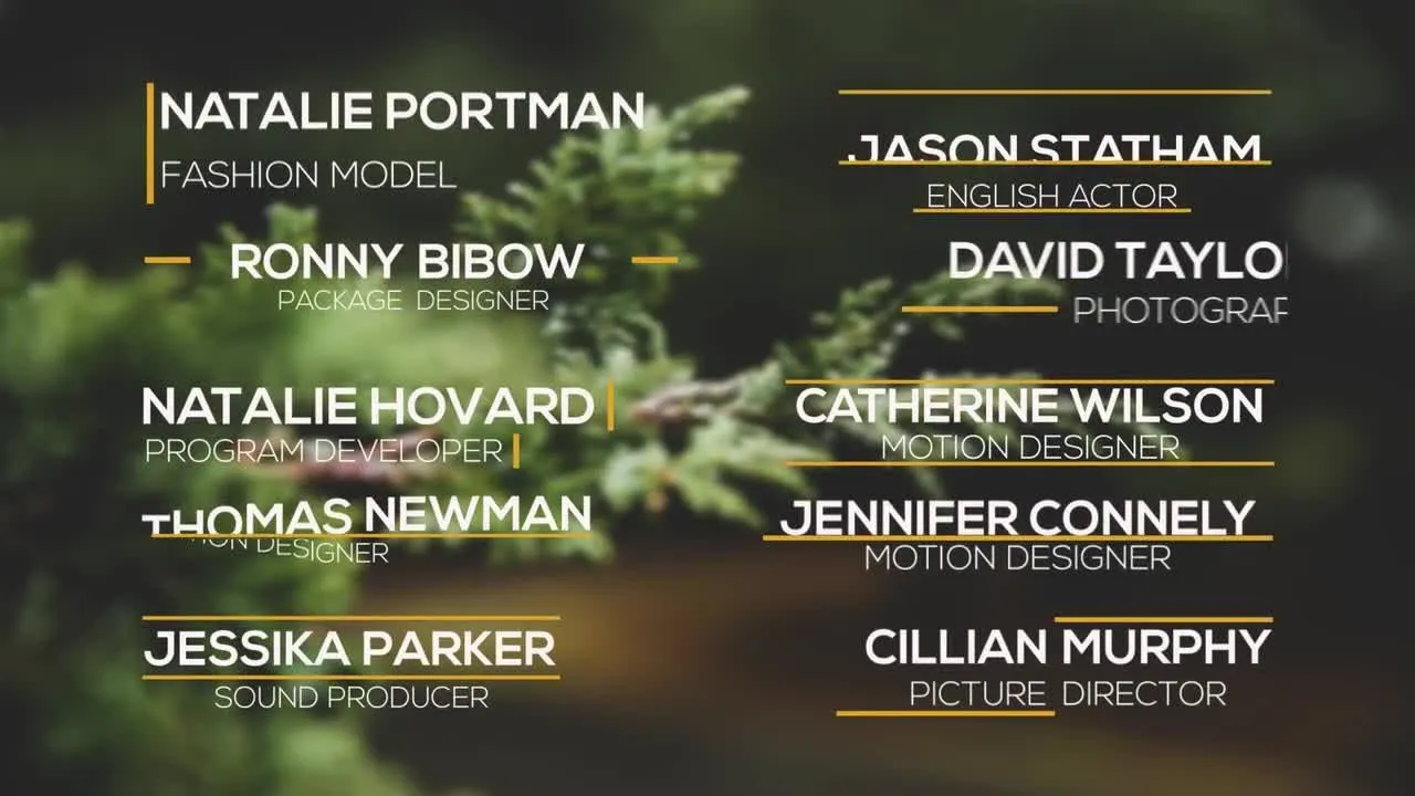 10个原创和优雅的动画下三分之一像素设计精选AE模板