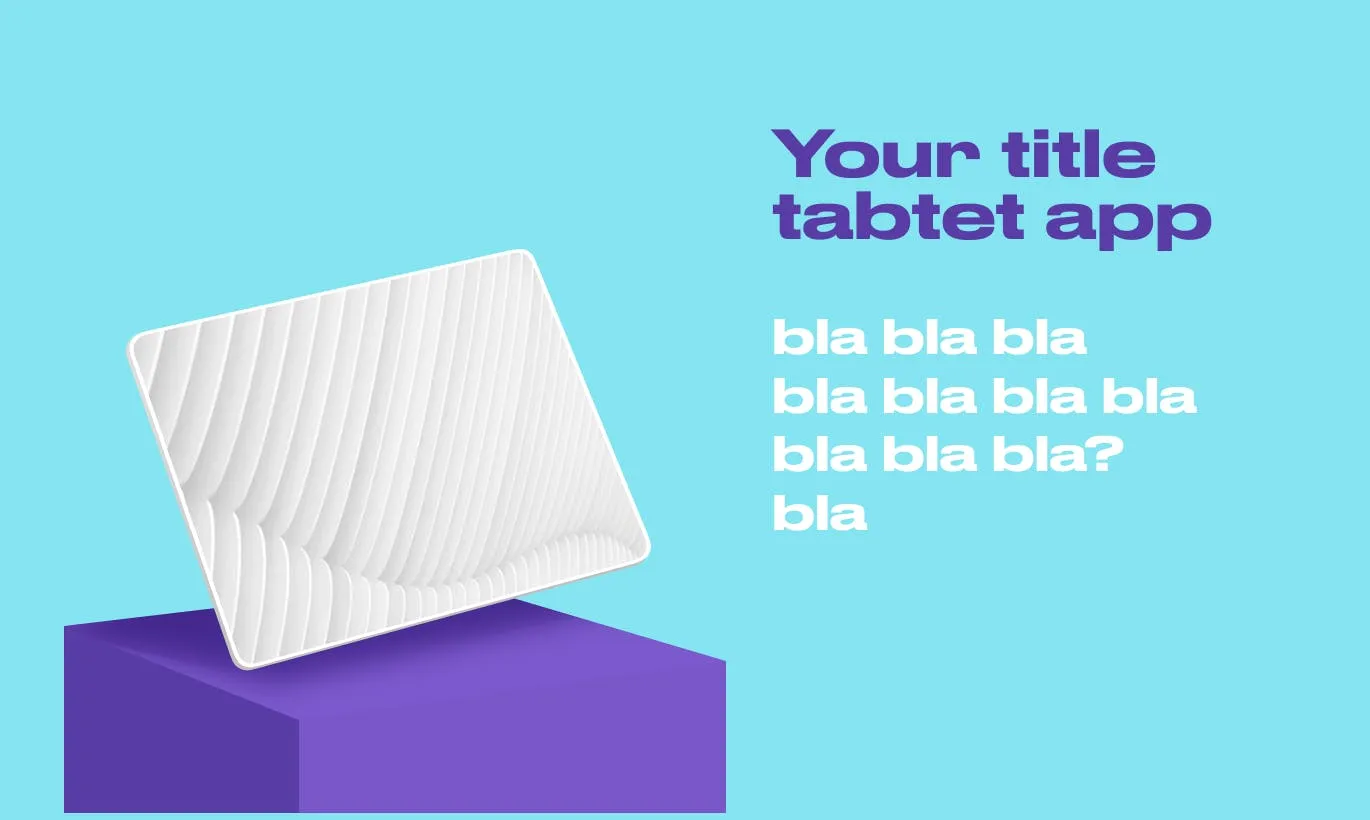 展台平板电脑屏幕预览样机模板 Tablet mockup插图(2)