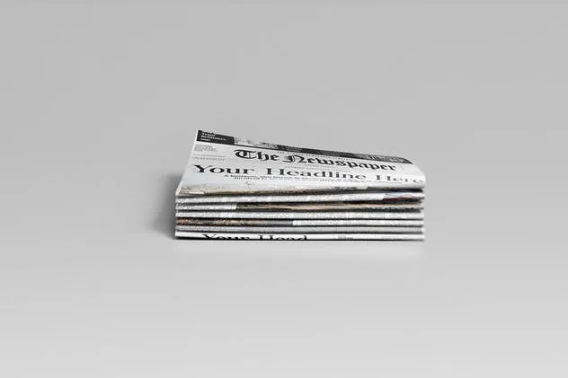 新闻广告报纸样机模板V1 Newspaper Mockups 01插图(3)