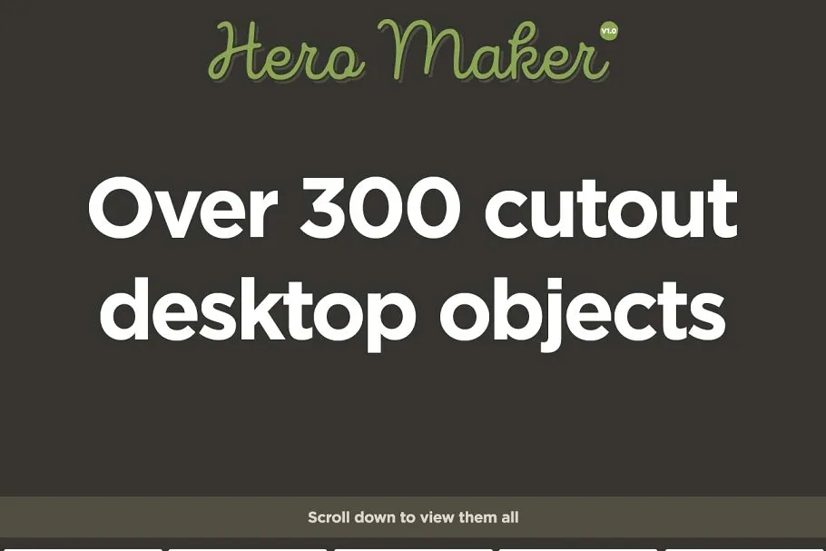 巨无霸场景设计素材包 Hero Maker Mockup Scene Creator插图(3)