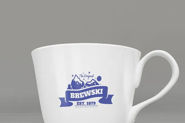 冷饮品牌设计样机模板[不锈钢冰摇杯/马克杯/玻璃杯/纸袋] Branded Products Mock-up V2插图(2)