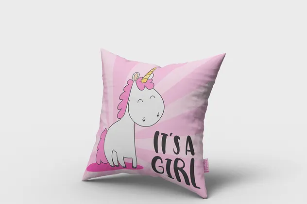 方形枕头/靠垫外观印花图案设计样机 Square Pillow / Cushion MockUp插图(1)