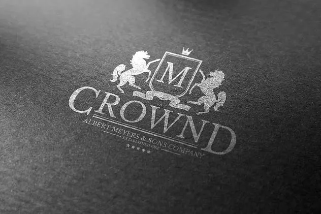 Logo商标烫金印刷效果图素材库精选模板v2 Logo Mock-Up / Exclusive Paper Edition 2插图(8)