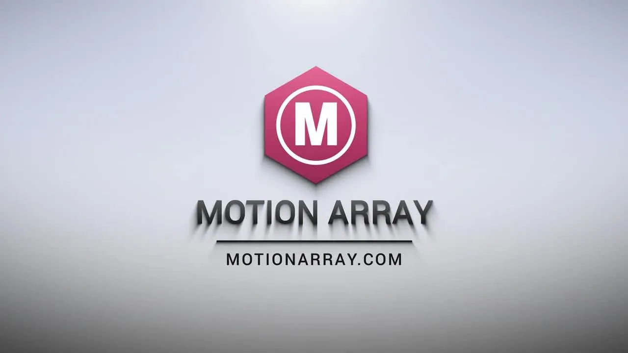 简单而醒目的阴影徽标像素设计精选AE模板