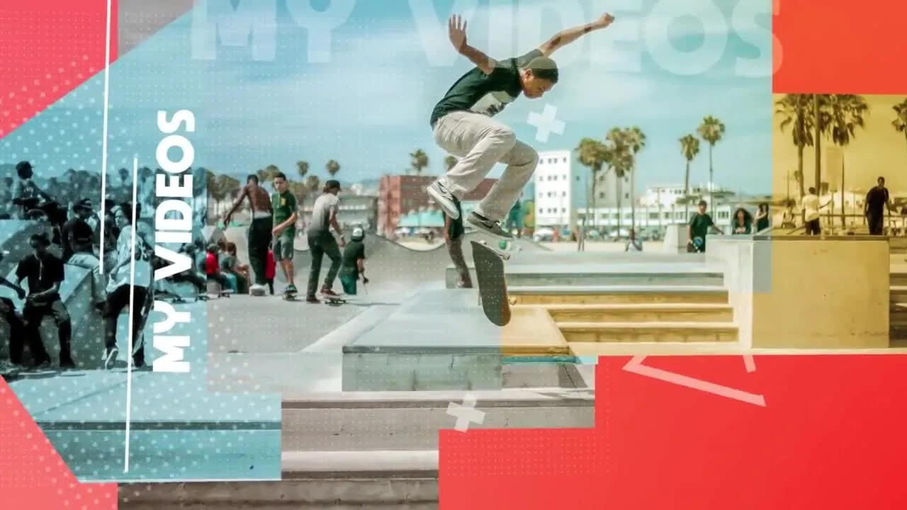 炫酷简洁短视频开场AE模版