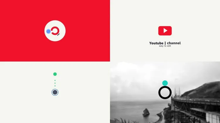 动态形状片头像素设计精选AE模板