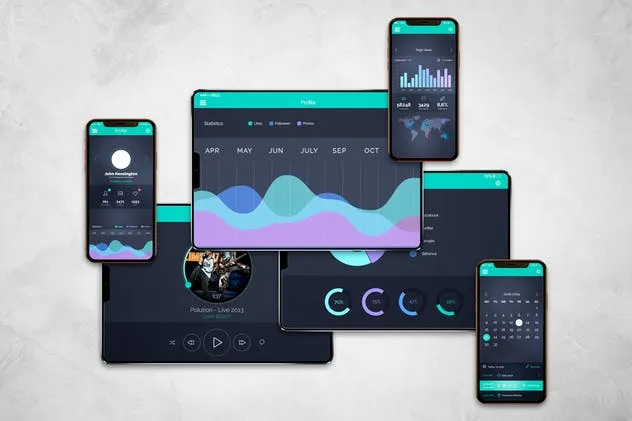 iPhone & iPad X 多角度演示样机模板合集v2 iPhone & iPad X Mockup V.2插图(2)