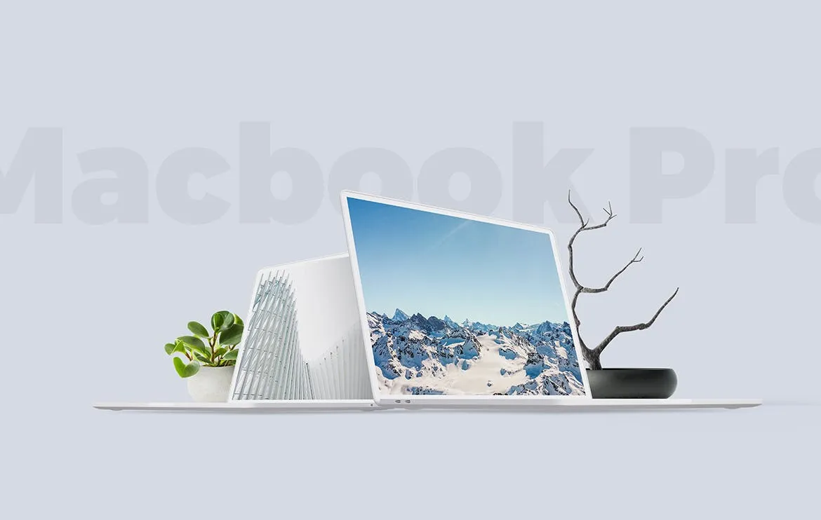 MacBook笔记本电脑屏幕演示素材库精选样机 Macbook Clay Mockup插图(1)