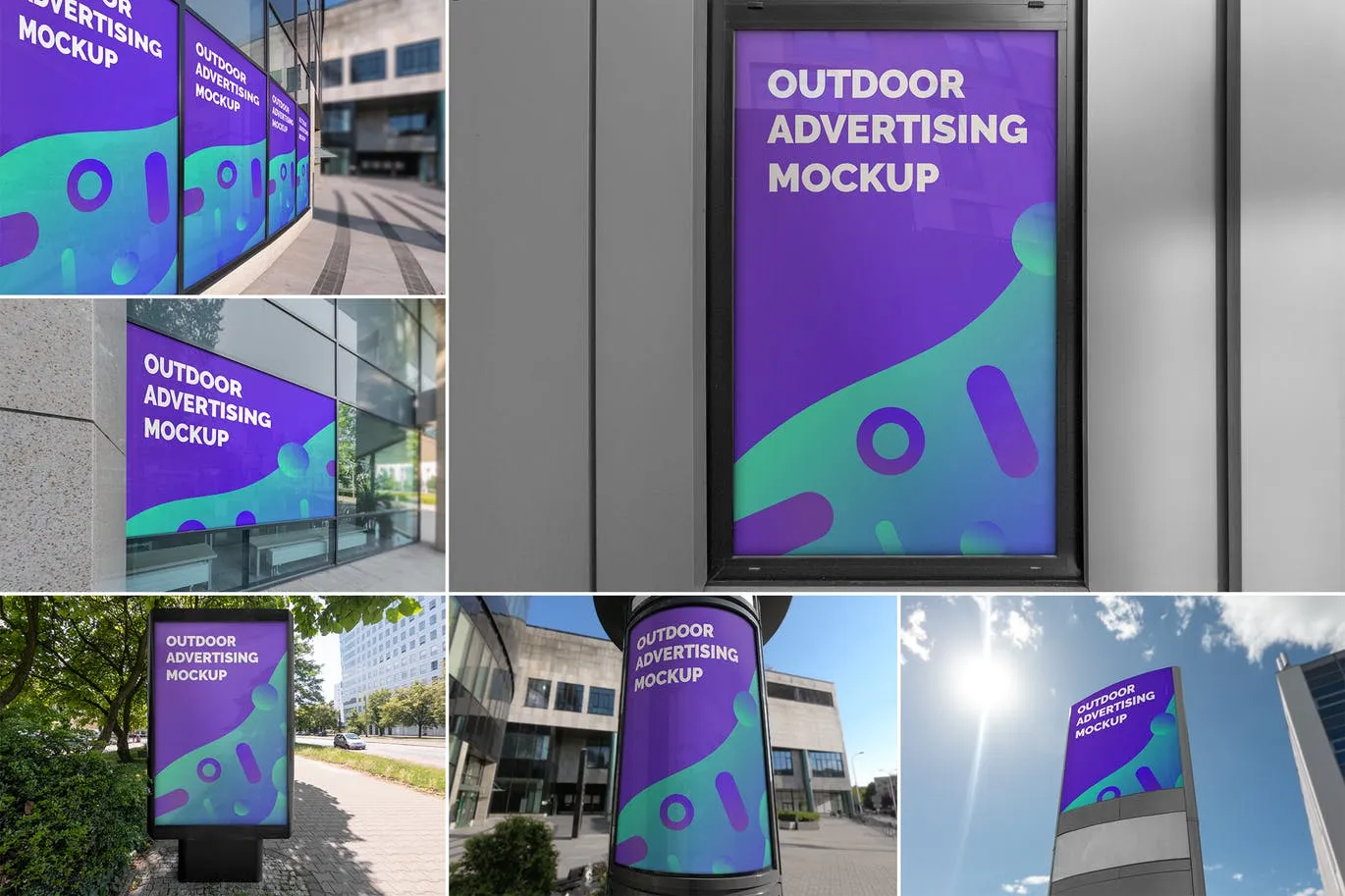 户外广告牌设计效果图样机模板v3 Outdoor Advertising Mockups Vol. 3插图