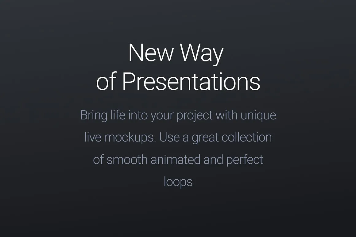 Apple设备动态样机合集[酷黑版本] Looped Animated Mockups | White插图(1)