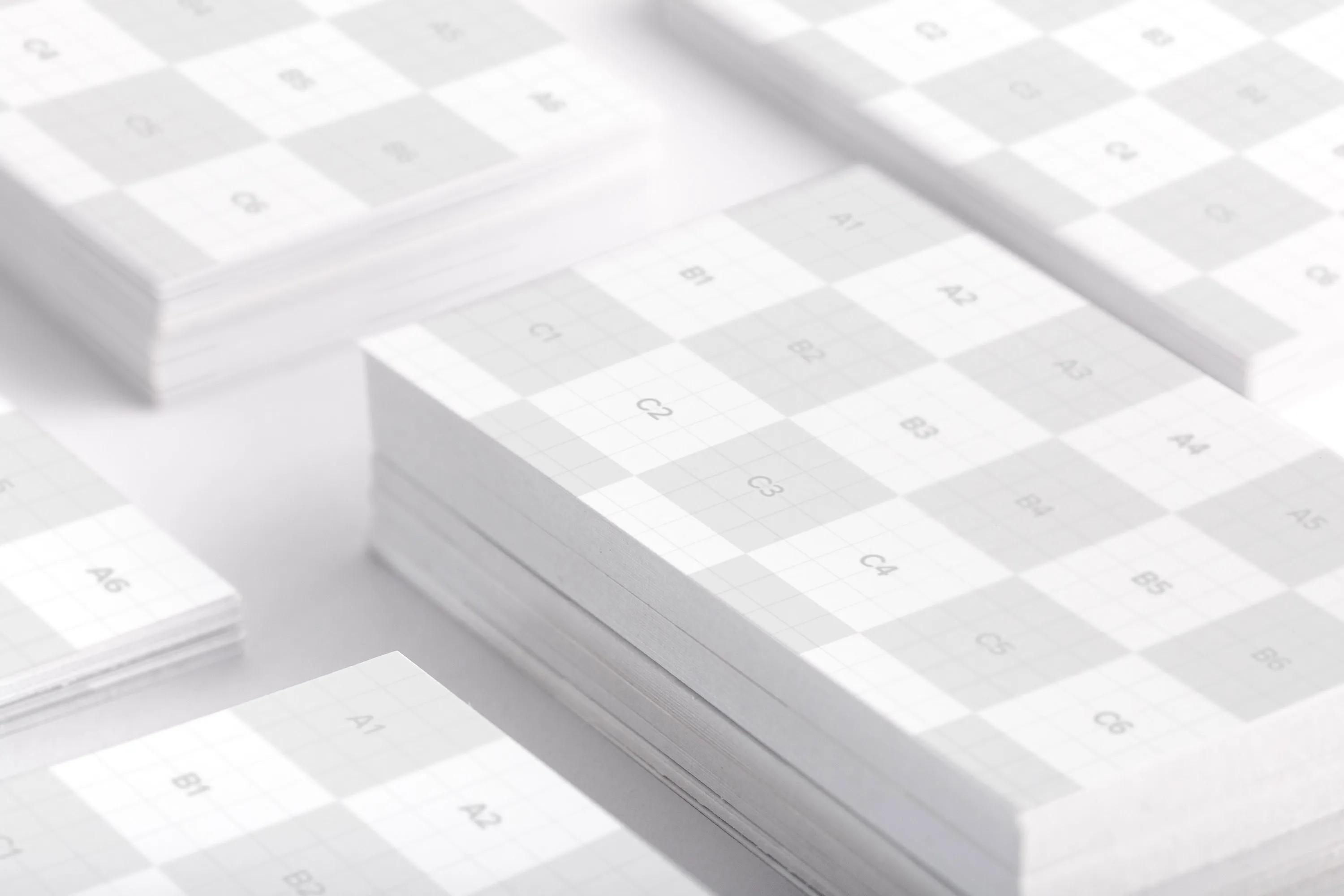 企业VI设计企业名片设计预览图样机01 Business Cards Mockup 01插图(1)