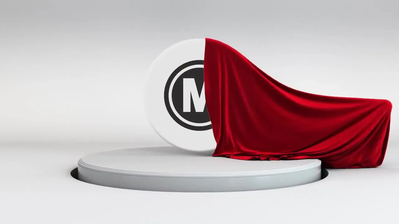 雅致的布料徽标揭幕战像素设计精选AE模板