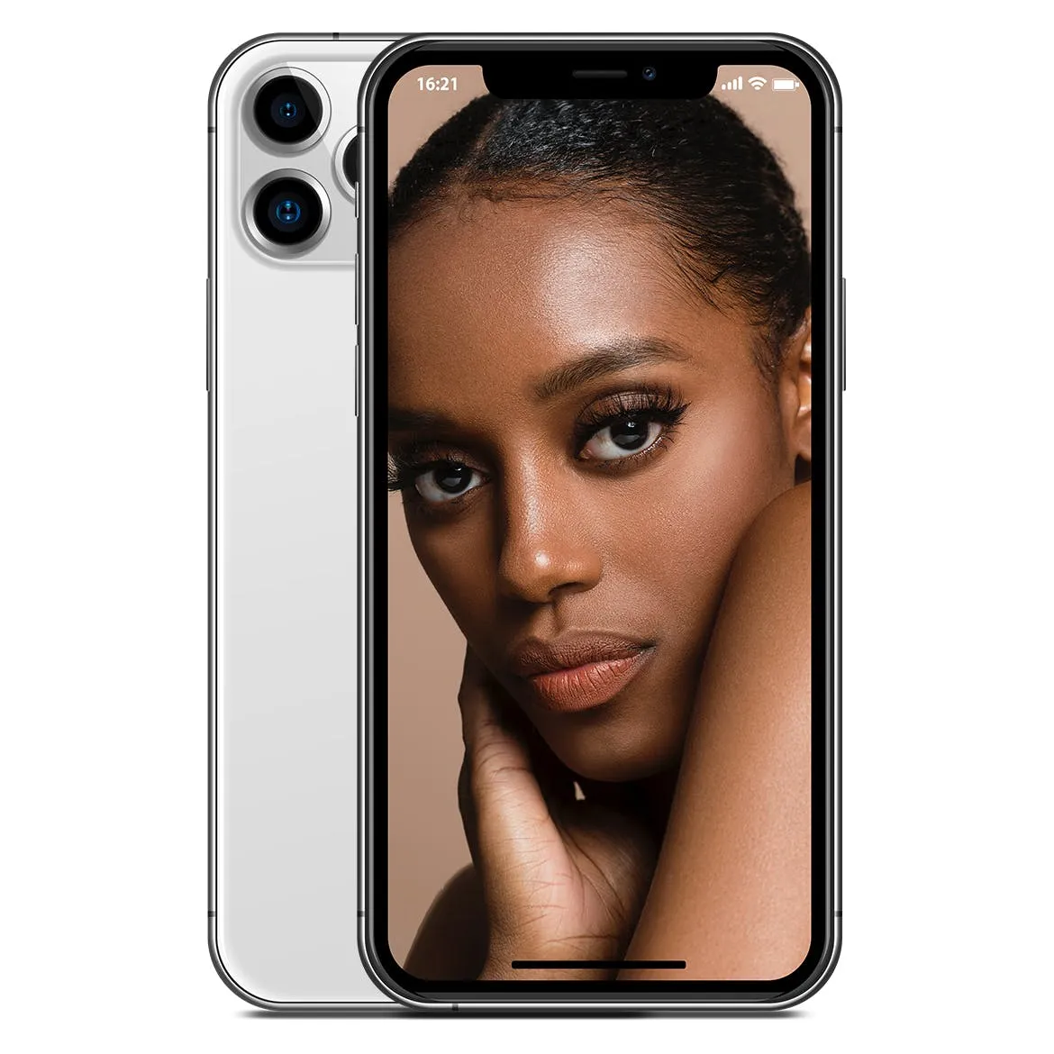 iPhone 11 Pro手机正/后视图样机模板 iPhone 11 Pro Layered PSD Face and Back Mock-ups插图(1)