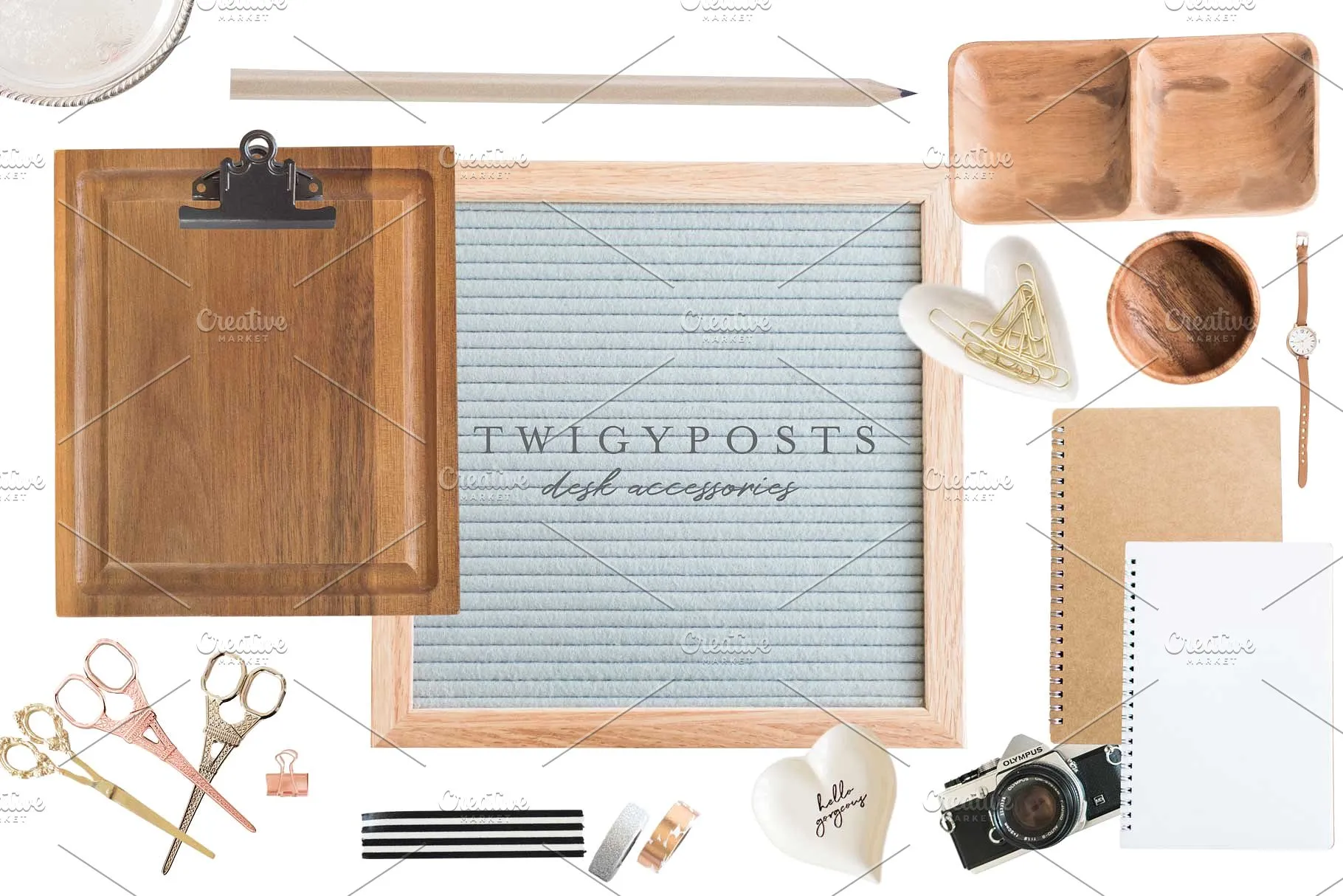 文具主题可编辑场景模板 Movable Scenes | Stationery Mockups插图(15)