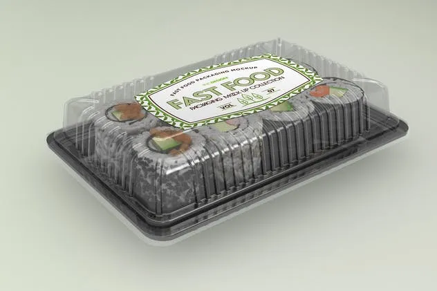 快餐盒快餐包装样机v7 Fast Food Boxes Vol.7: Take Out Packaging Mockups插图(10)