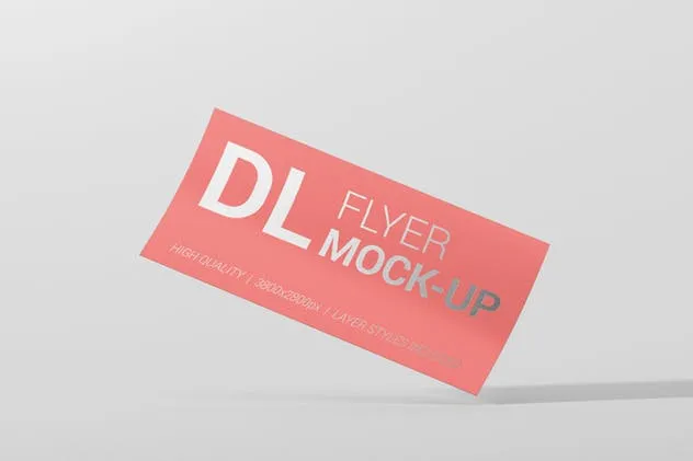 DL广告品牌传单样机模板 Flyer DL Mock-Ups插图(2)