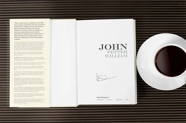 精装封面厚书籍外观设计样机模板 6 Book Mockups插图(7)