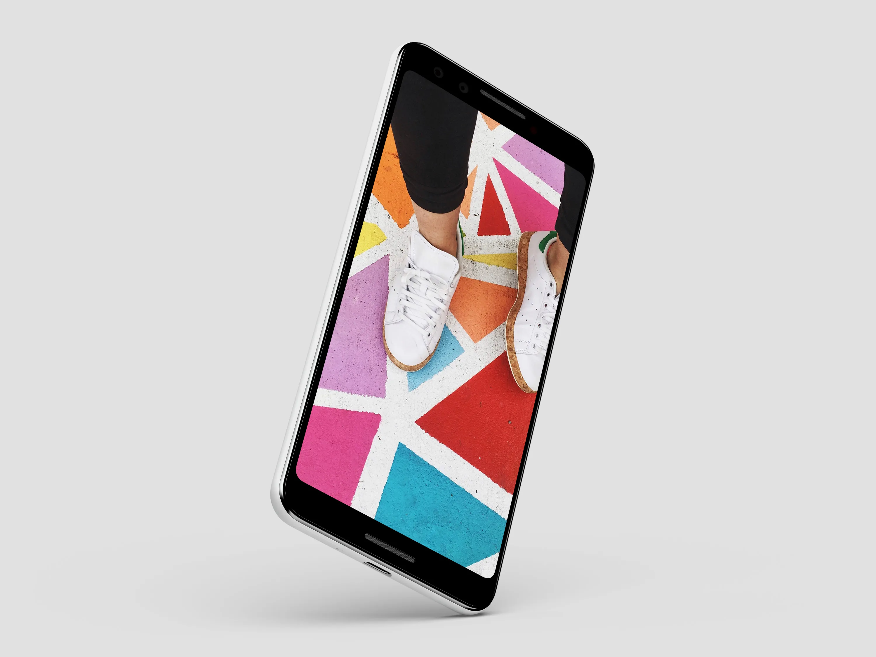 谷歌智能手机超级样机套装 Google Pixel 3/3 XL Mockups