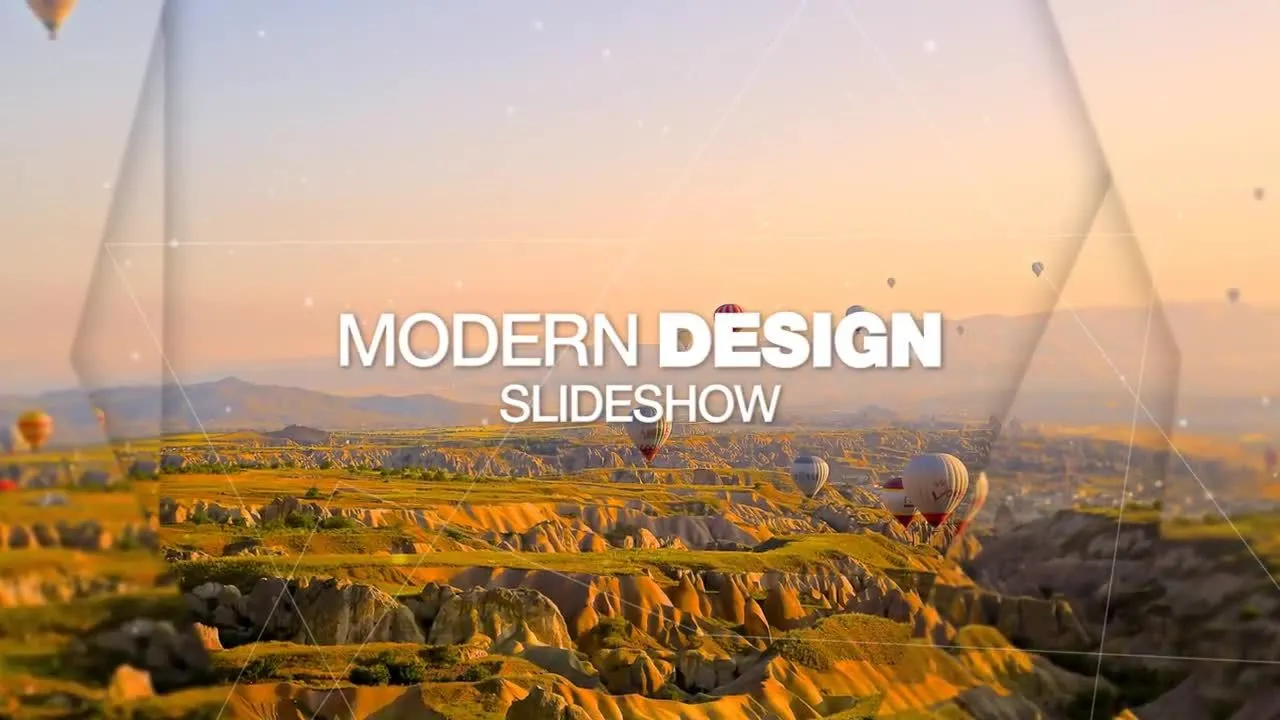 精美动画视差幻灯片像素设计精选AE模板