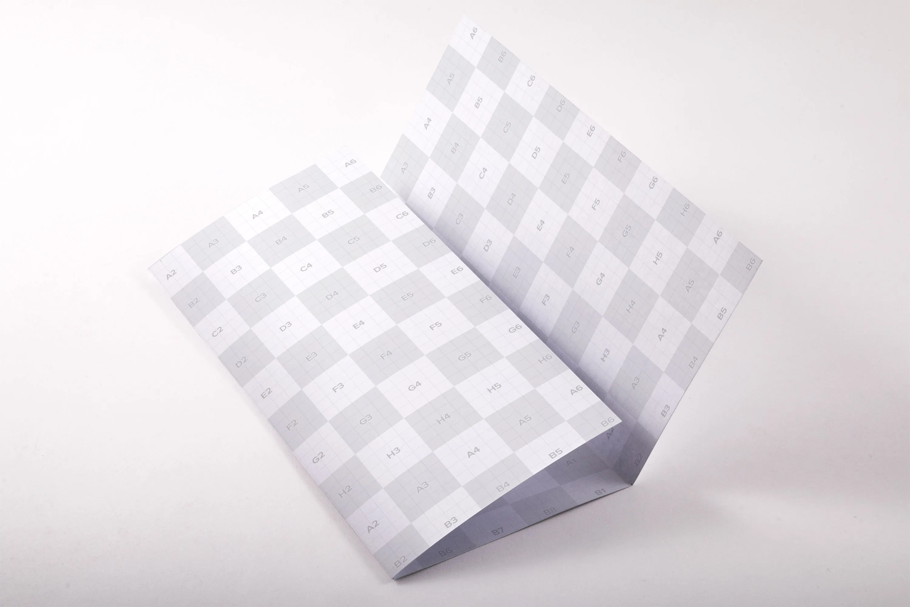 A4三折页传单＆小册子排版设计PSD样机02 A4 Trifold Brochure PSD Mockup 02插图(1)