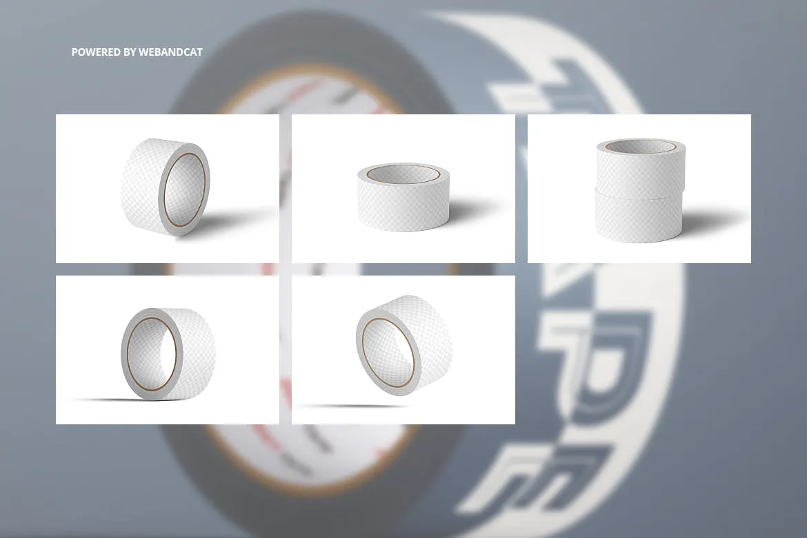纸胶带外观图案设计样机 Paper Duct Tape Mockup插图(2)
