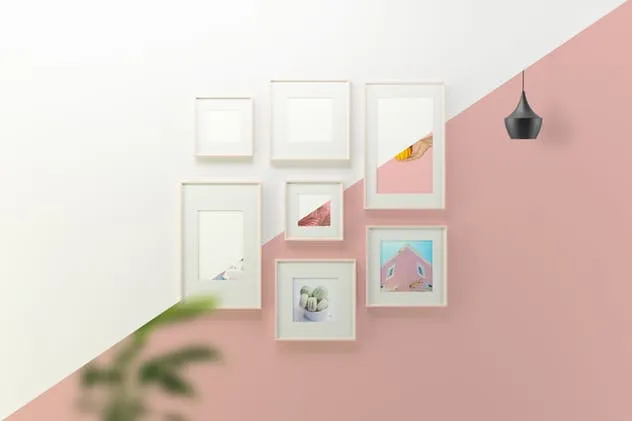 摄影艺术作品/海报画框样机模板 Picture Frame Mockup插图(3)