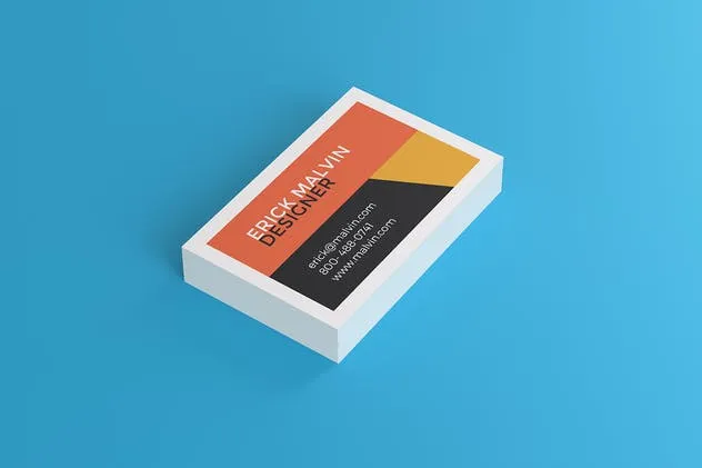 UK尺寸规格企业名片设计效果图素材库精选 UK Business Cards Mock-up’s [85×55 mm]插图(4)