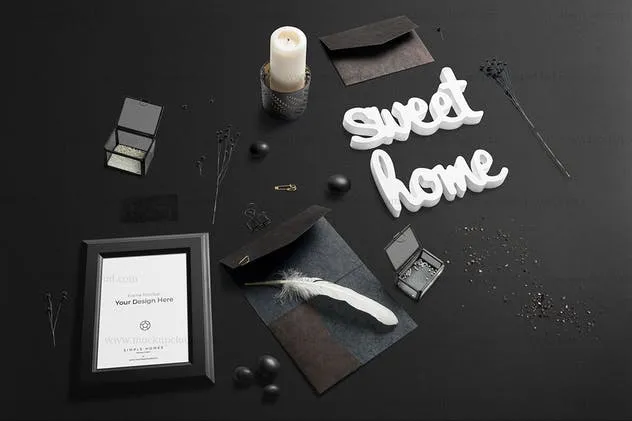 经典样机模板v3-金框画框相框模板 Simple Homes Mockup Vol. 6插图(6)